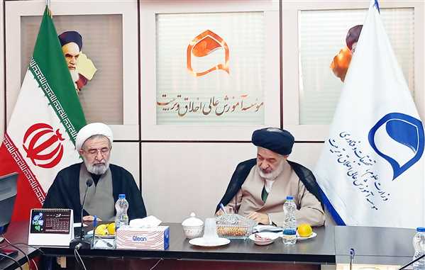 دیدار حجت‌الاسلام والمسلمین سید علی عماد، مشاور رئیس جمهور در امور روحانیت از موسسه آموزش عالی اخلاق و تربیت