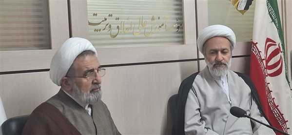  دیدار حجت الاسلام دکتر تقوی رئیس دفاتر نهاد نمایندگی مقام معظم رهبری در دانشگاه‌های استان قم از موسسه آموزش عالی اخلاق و تربیت.